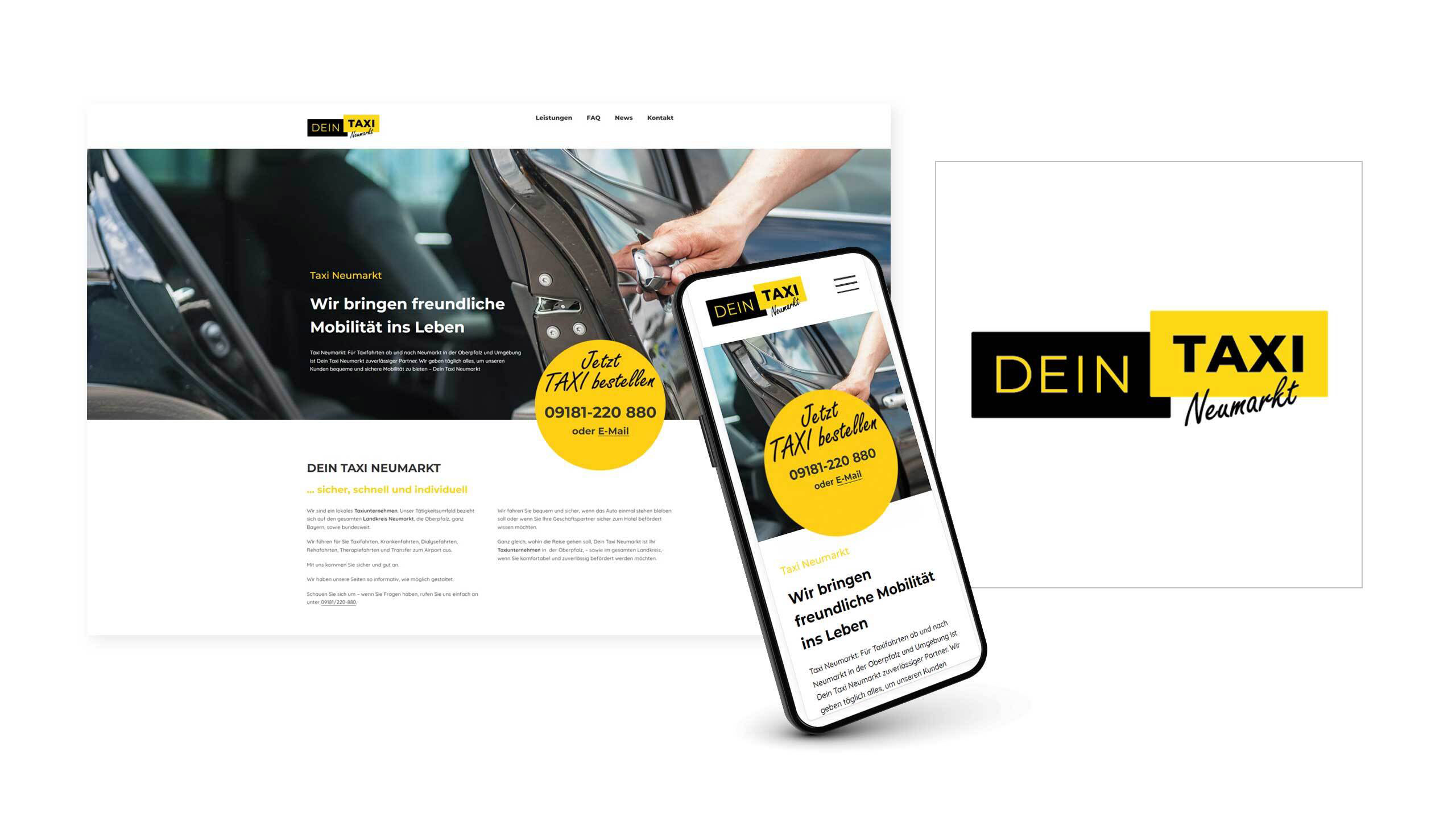 Marketing Agentur Augsburg - Referenzprojekt DEIN TAXI NEUMARKT